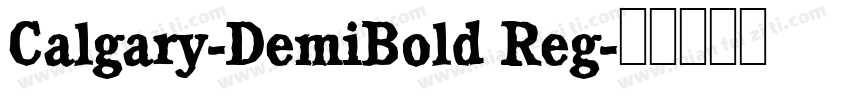 Calgary-DemiBold Reg字体转换